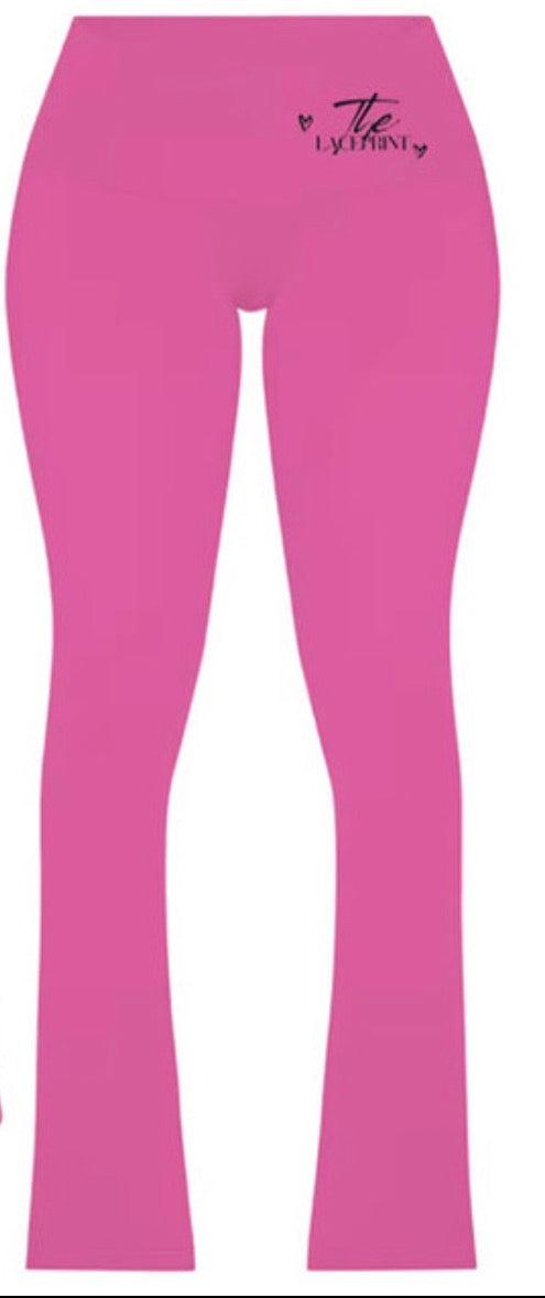 Pink Laceprint Leggings